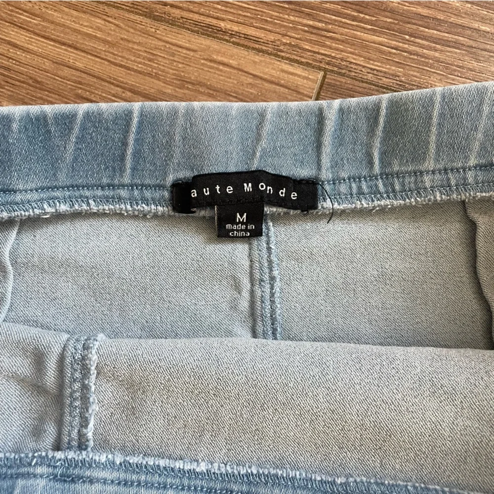 Haute Monde Light Wash Denim Skirt Medium - Picture 5 of 6
